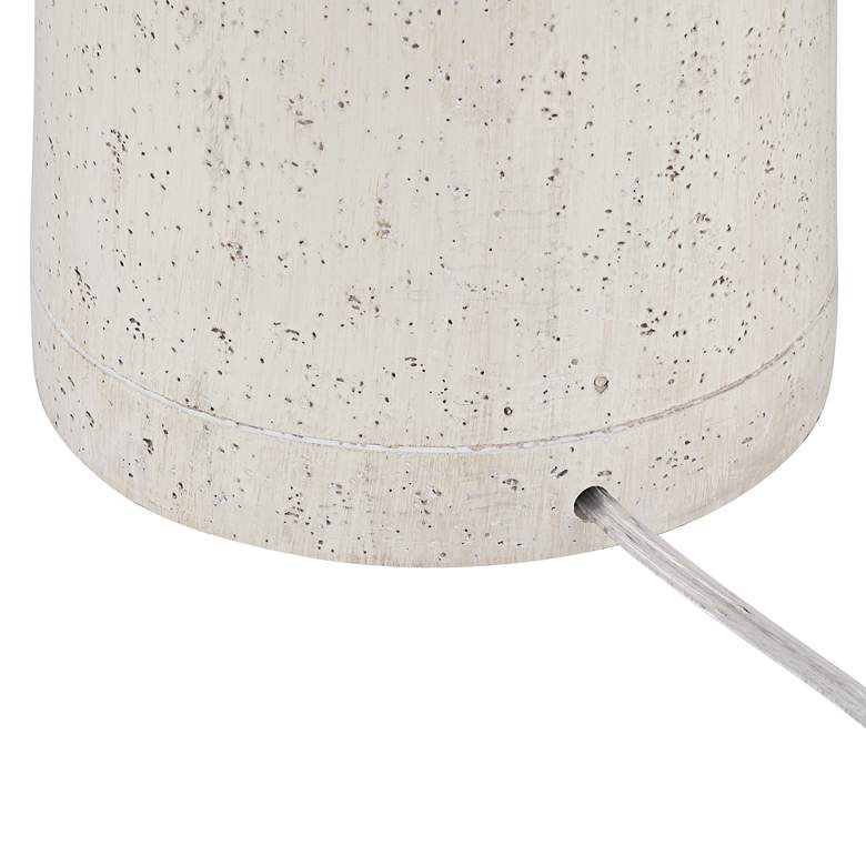 Image 7 Possini Euro Travertine 31 1/2" High Faux Marble Modern Table Lamp more views