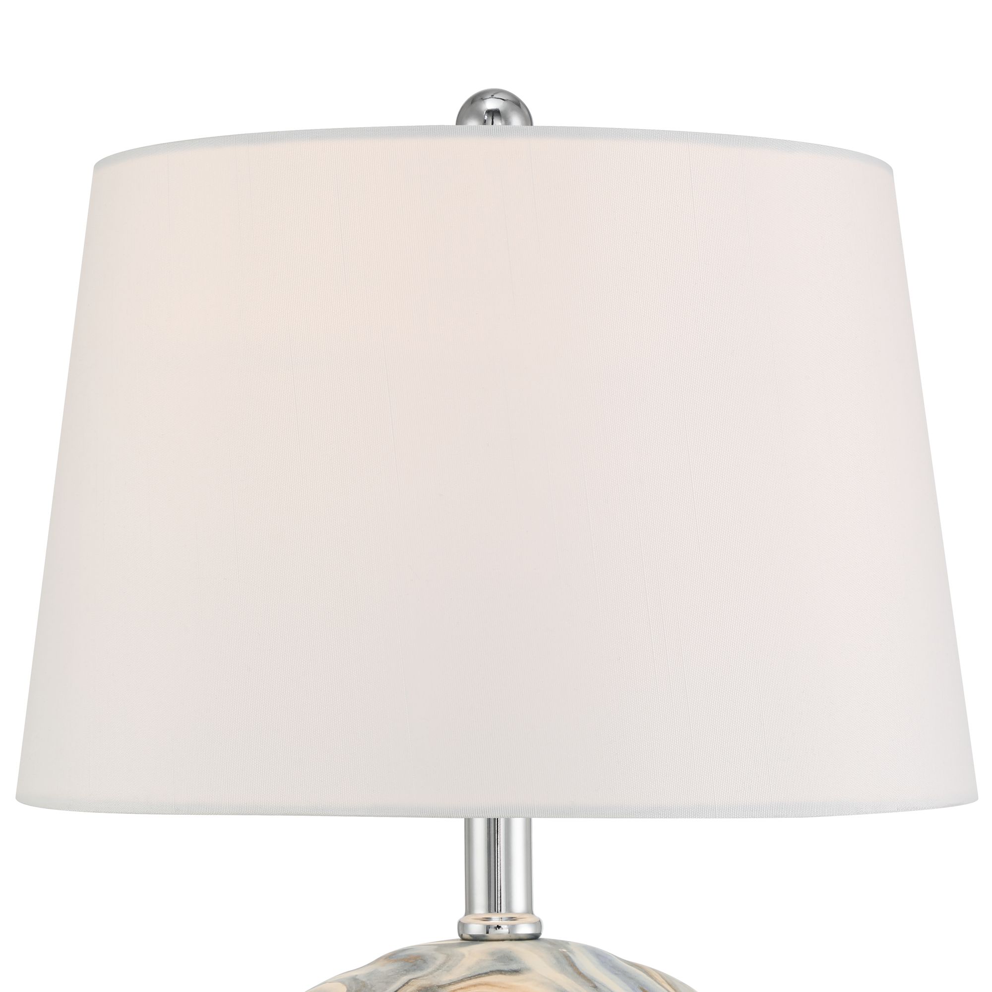 Image 4 Possini Euro Travis 20 1/4" High Modern Blue Ceramic Table Lamp more views