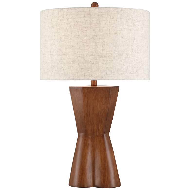Image 2 Possini Euro Tri 30" High Modern Faux Wood Table Lamp