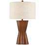 2_Possini Euro Tri 30" High Modern Faux Wood Table Lamp