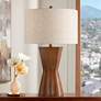 1_Possini Euro Tri 30" High Modern Faux Wood Table Lamp