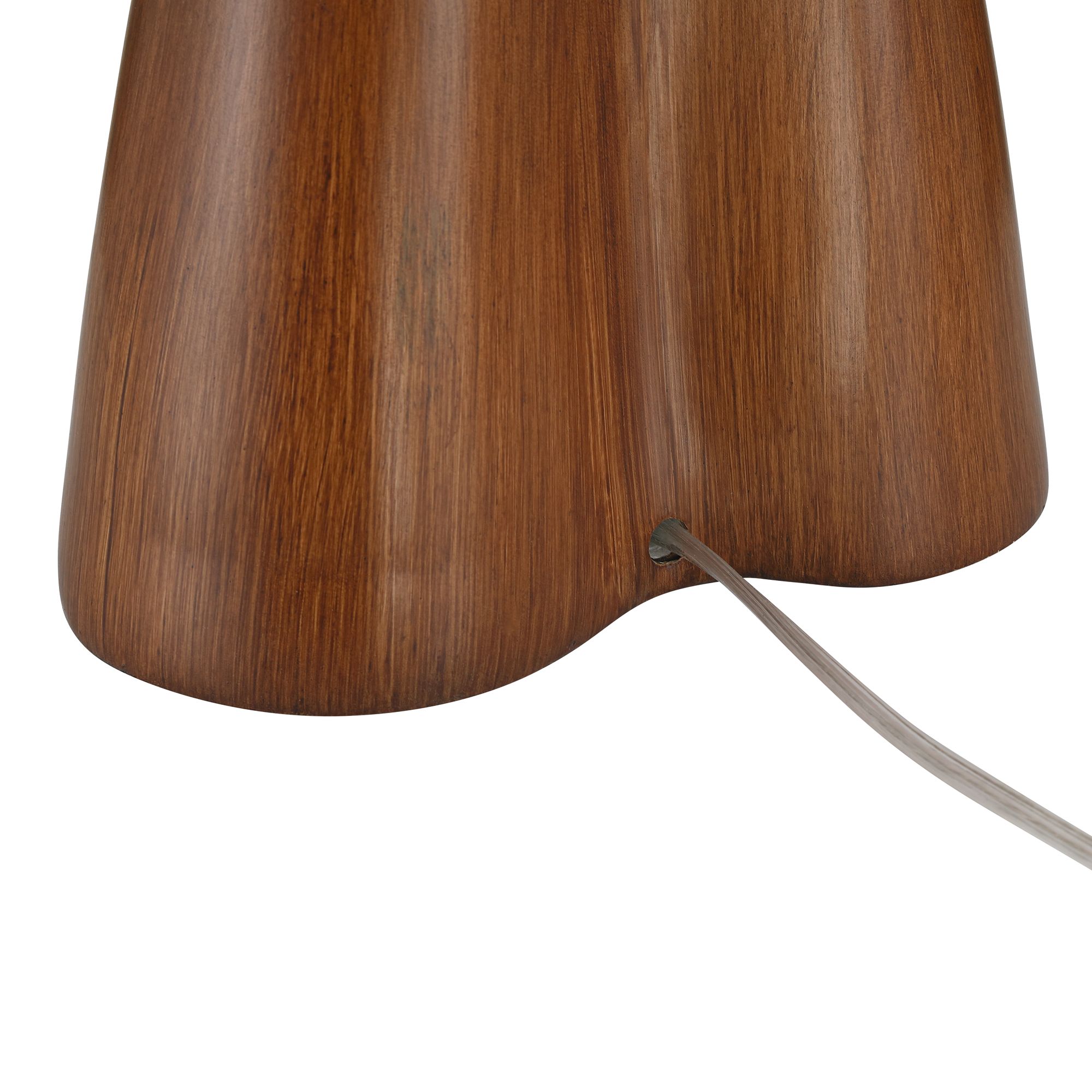 Possini Euro Tri 30" High Modern Faux Wood Table Lamp