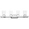 Possini Euro Tribune 32" Wide Chrome 4-Light Bath Light