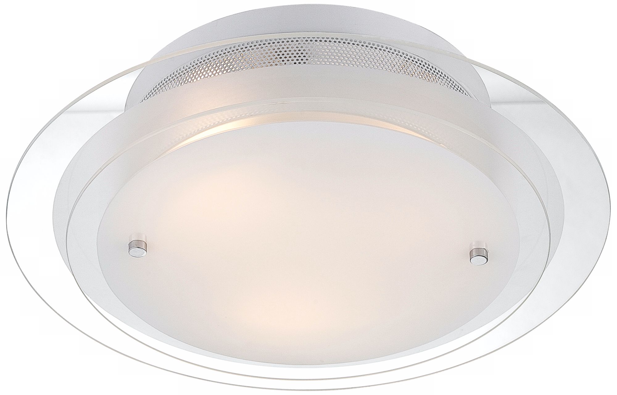 Image 3 Possini Euro Trieste 15 3/4" Wide 2-Tier Glass Ceiling Light