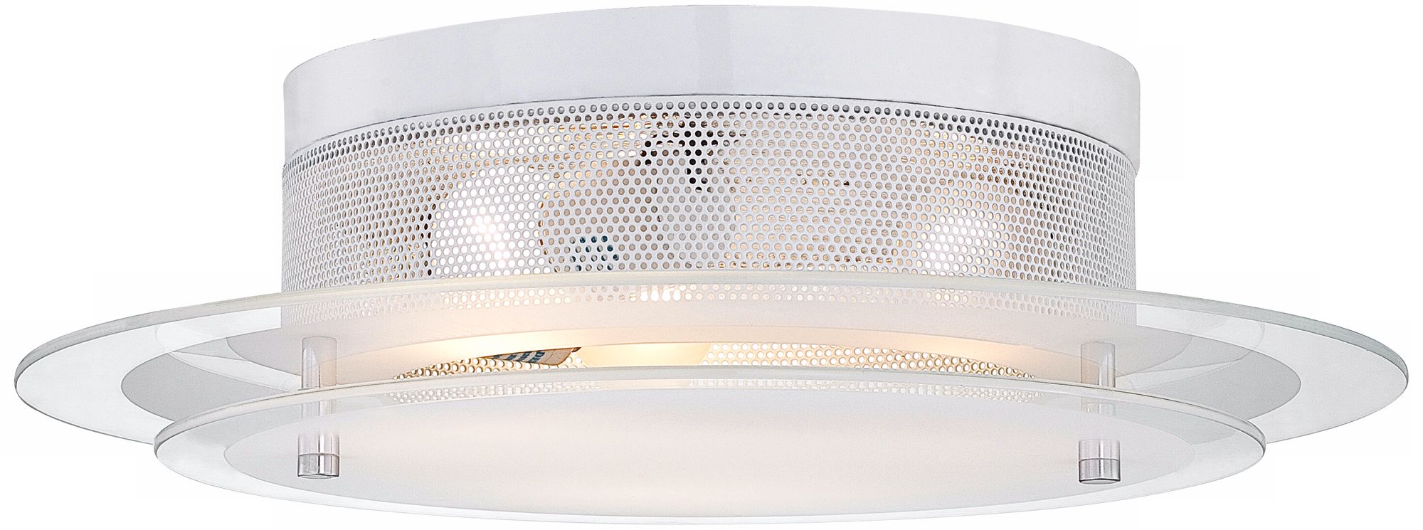 Image 4 Possini Euro Trieste 15 3/4" Wide 2-Tier Glass Ceiling Light more views