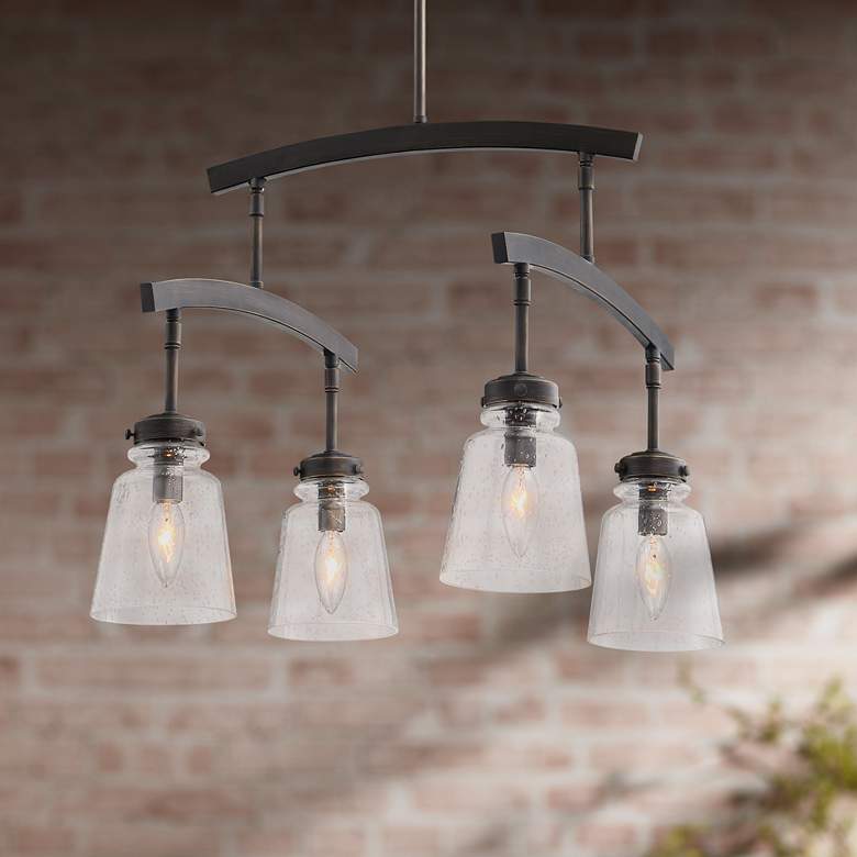 Image 1 Possini Euro Trieste 18" Wide Bronze 4-Light Chandelier
