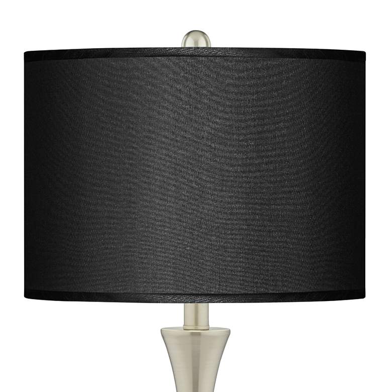 Image 2 Possini Euro Trish Brushed Nickel and Black Touch Table Lamps Set of 2 more views