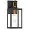 Possini Euro Trystin 13" High Black and Brass Outdoor Wall Light