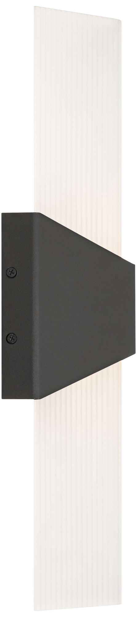 Possini Euro Tux 18" High Black and White LED Wall Sconce Set of 2