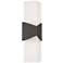 Possini Euro Tux 18" High Black and White LED Wall Sconce