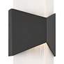 4_Possini Euro Tux 18" High Black and White LED Wall Sconce more views