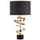 Possini Euro Twist 31" Marble and Brass Sculpture Lamp with Dimmer