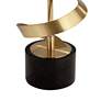 Watch A Video About the Possini Euro Twist Brass and Black Marble Sculpture Table Lamp with Dimmer