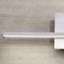 Possini Euro Two Linears 5 1/2" High LED Brushed Aluminum Wall Sconce