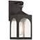 Possini Euro Tyne 12"H Bronze Lantern Outdoor Wall Light