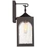 Possini Euro Tyne 16 1/2" High Bronze Lantern Wall Sconce