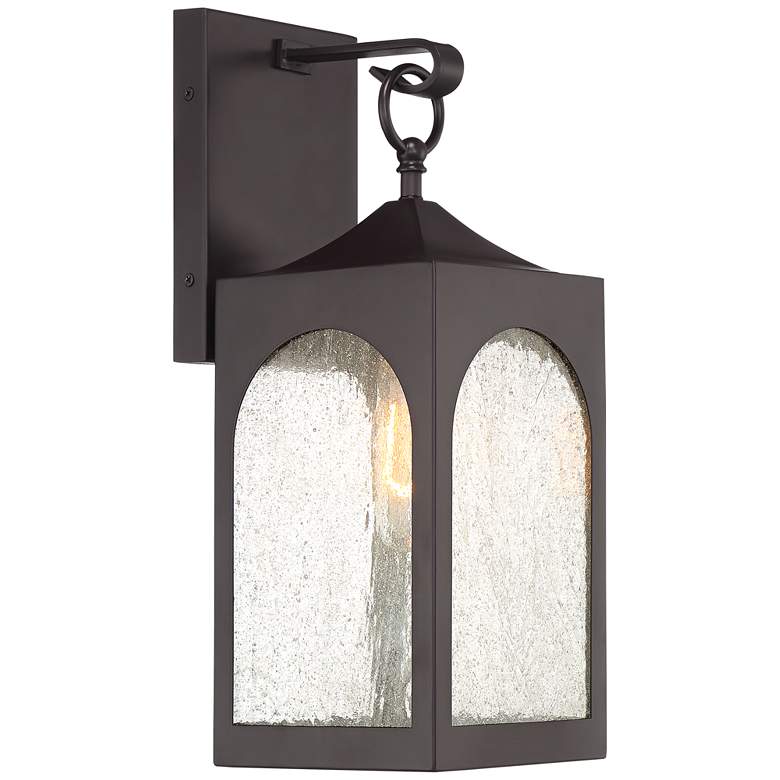 Image 5 Possini Euro Tyne 16 1/2"H Bronze Lantern Outdoor Wall Light Set of 2 more views