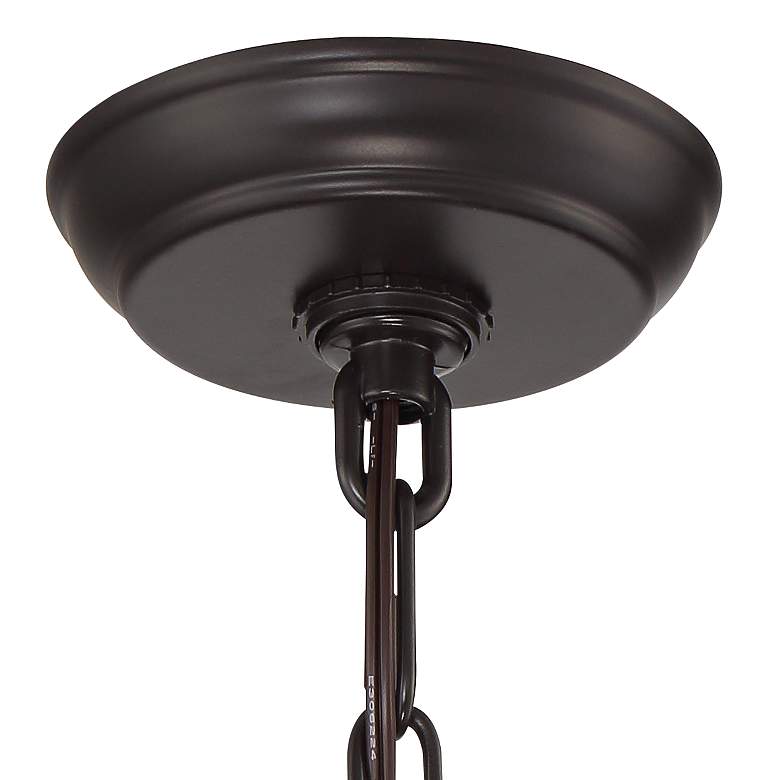 Image 5 Possini Euro Tyne 19 inch High Bronze Lantern Outdoor Hanging Porch Light more views