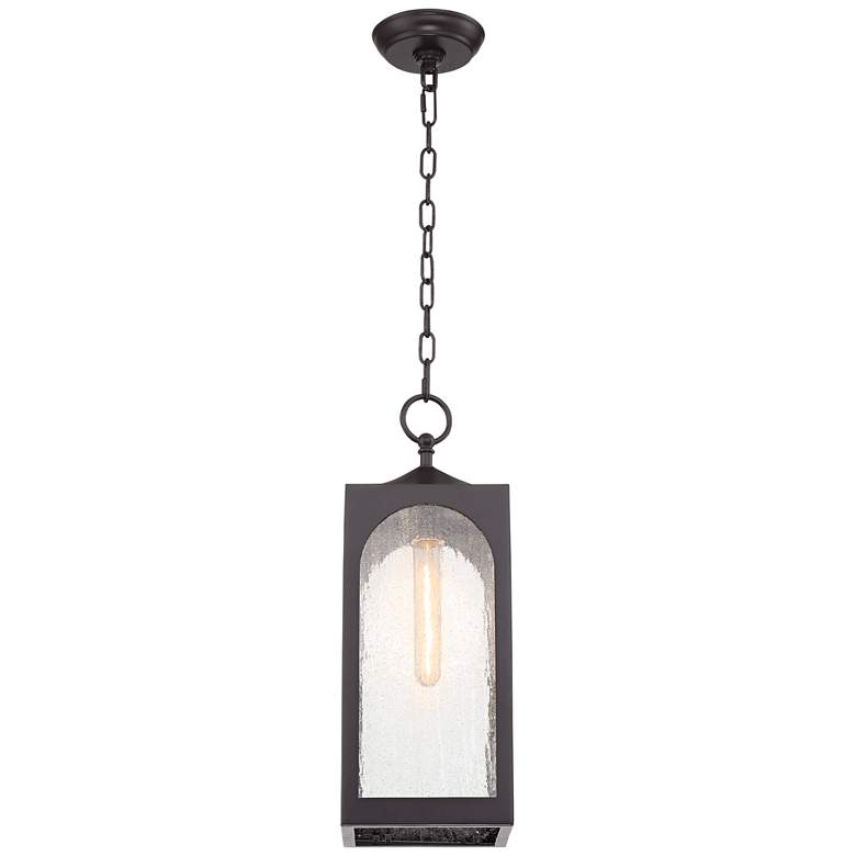 Image 7 Possini Euro Tyne 19 inch High Bronze Lantern Outdoor Hanging Porch Light more views