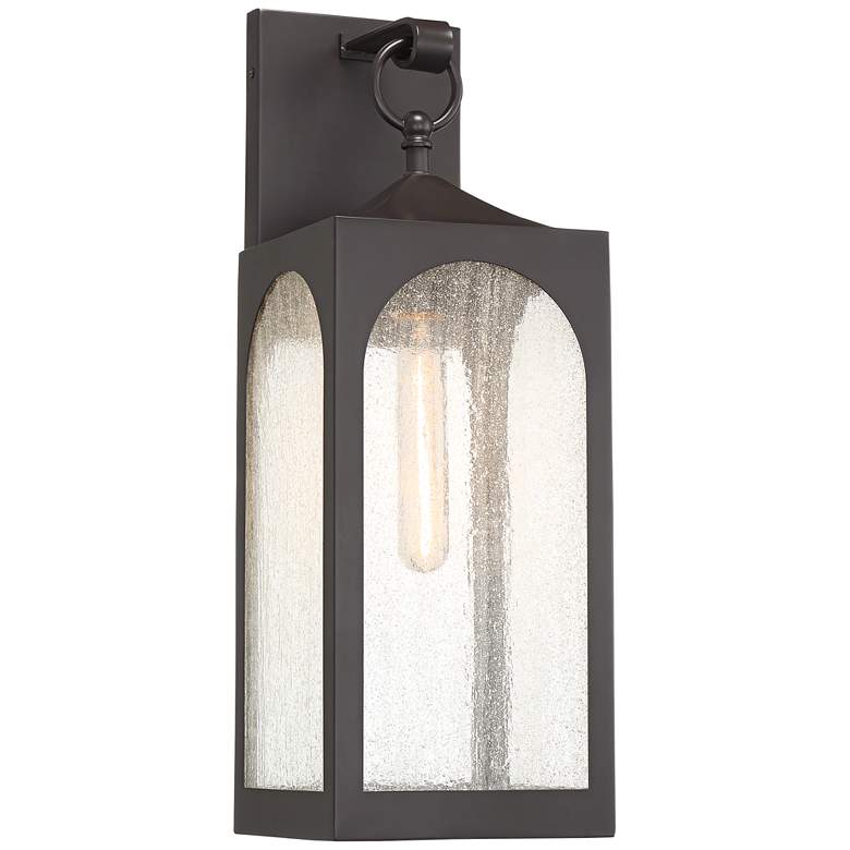 Image 3 Possini Euro Tyne 20 1/2" High Bronze Lantern Outdoor Wall Light