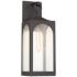 Possini Euro Tyne 20 1/2" High Bronze Lantern Outdoor Wall Light