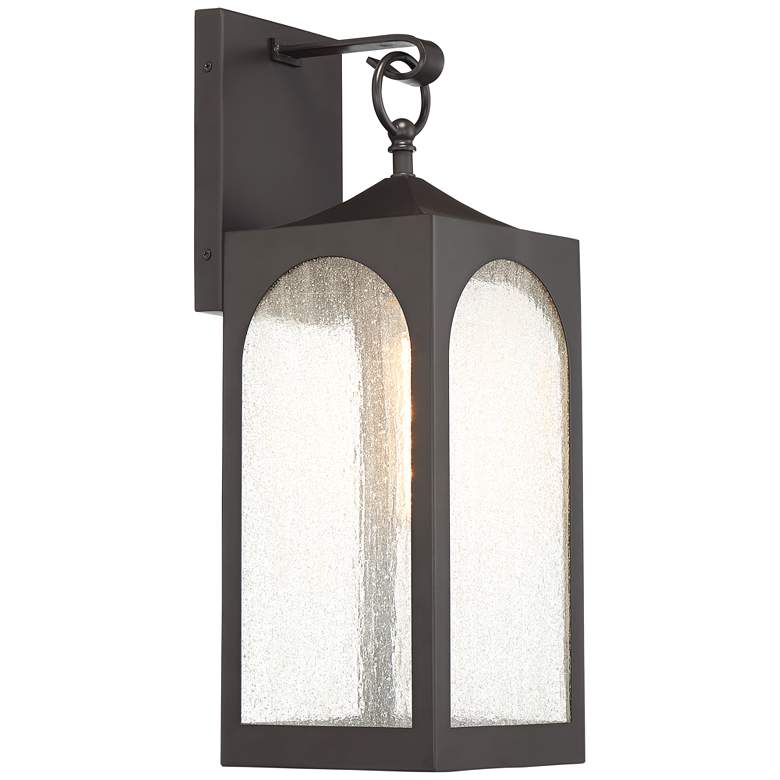 Image 6 Possini Euro Tyne 20 1/2" High Bronze Lantern Outdoor Wall Light more views