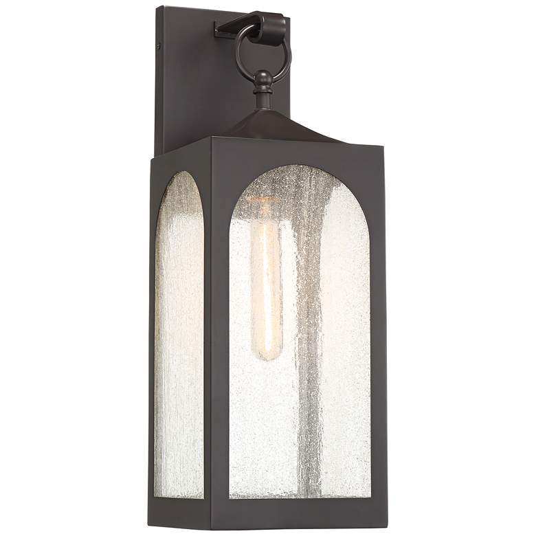 Image 2 Possini Euro Tyne 20 1/2" High Bronze Lantern Wall Sconce