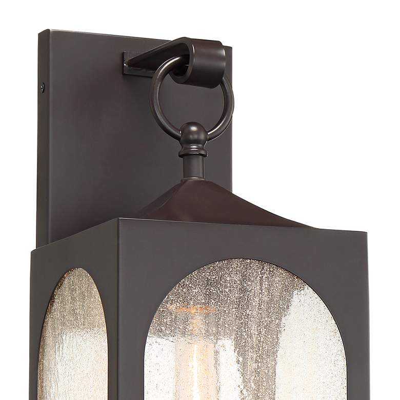 Image 3 Possini Euro Tyne 20 1/2 inch High Bronze Lantern Wall Sconce more views