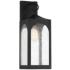 Possini Euro Tyne 20 1/2" High Matte Black Lantern Outdoor Wall Light