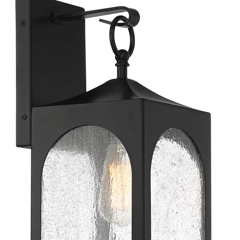 Image 3 Possini Euro Tyne 20 1/2 inch High Matte Black Lantern Outdoor Wall Light more views