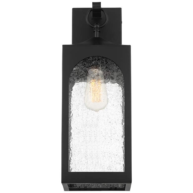 Image 4 Possini Euro Tyne 20 1/2" High Matte Black Lantern Outdoor Wall Light more views