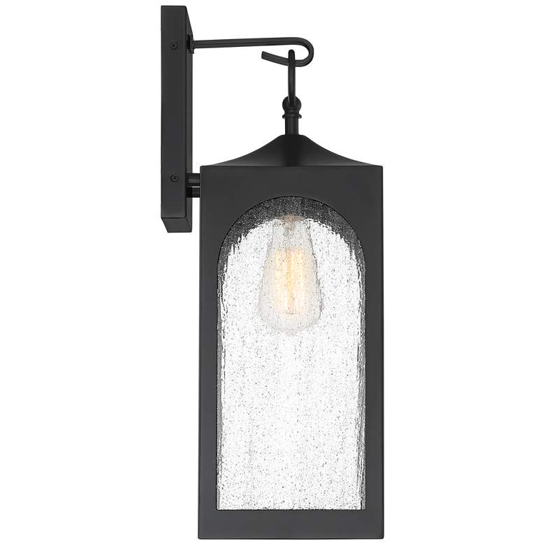 Image 6 Possini Euro Tyne 20 1/2" High Matte Black Lantern Outdoor Wall Light more views