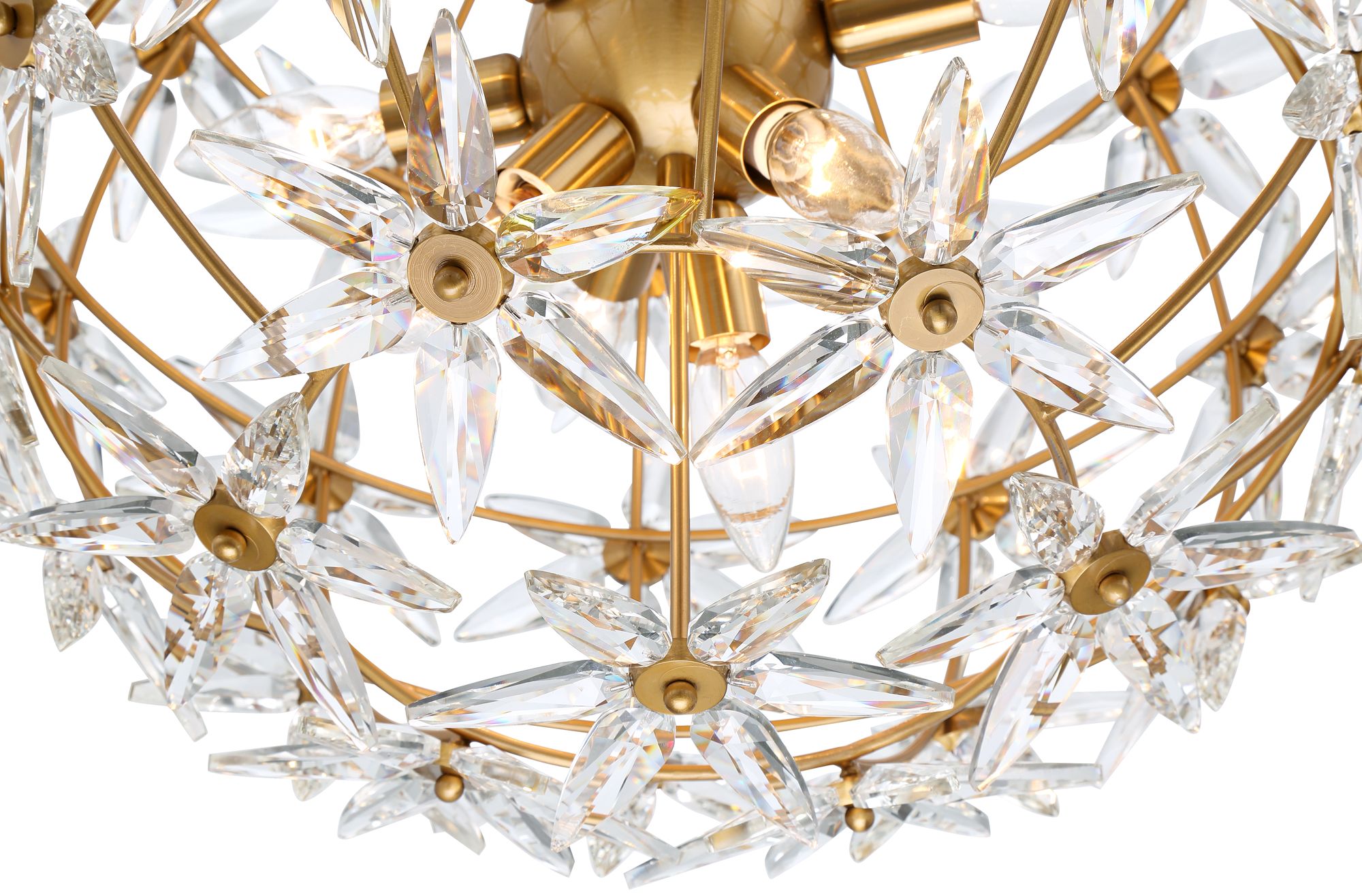 Thumbnail4 of Possini Euro Umbria 20" Wide Soft Gold Crystal 12-Light Orb Pendant more views