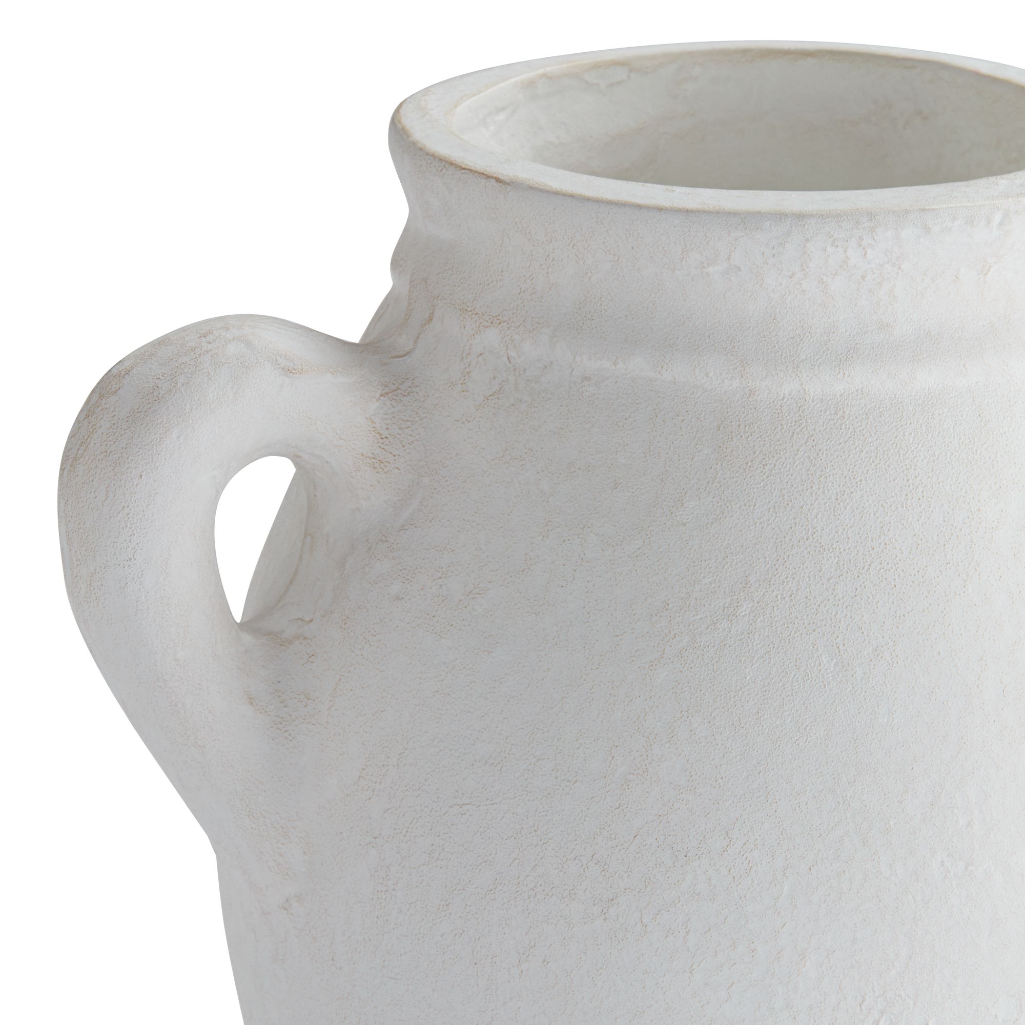 Image 2 Possini Euro Urna 11" High White Papier-Mache Decorative Vase more views