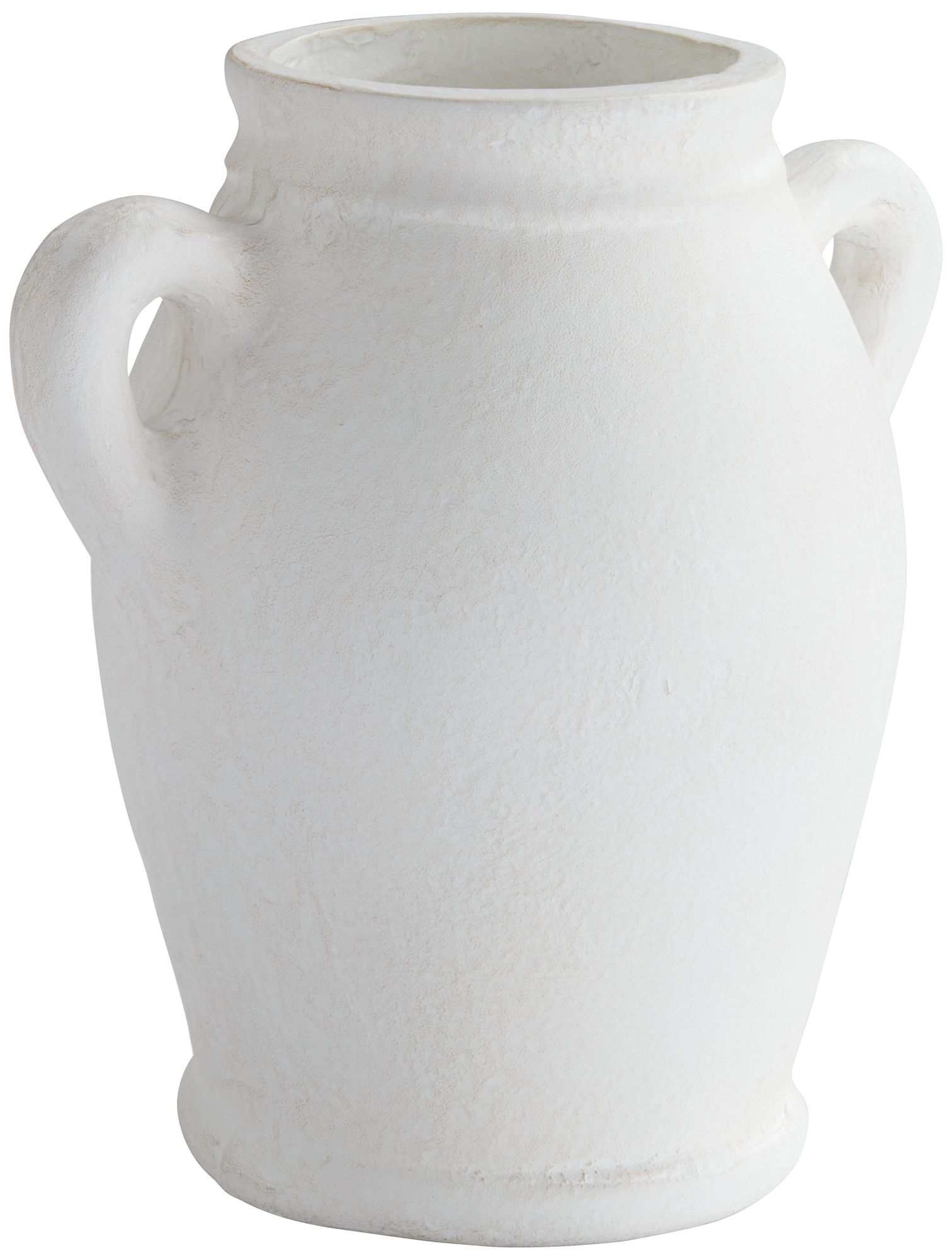 Image 3 Possini Euro Urna 11" High White Papier-Mache Decorative Vase more views