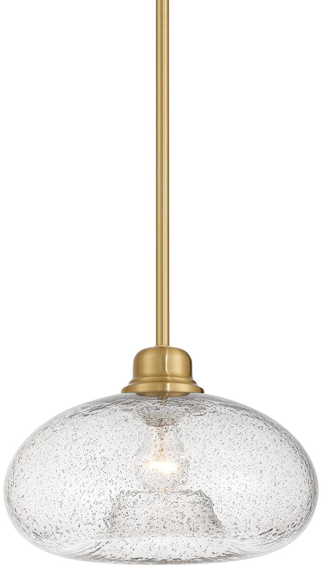 Image 3 Possini Euro Vacquer 11" Wide Soft Gold and Glass Mini Pendant Light