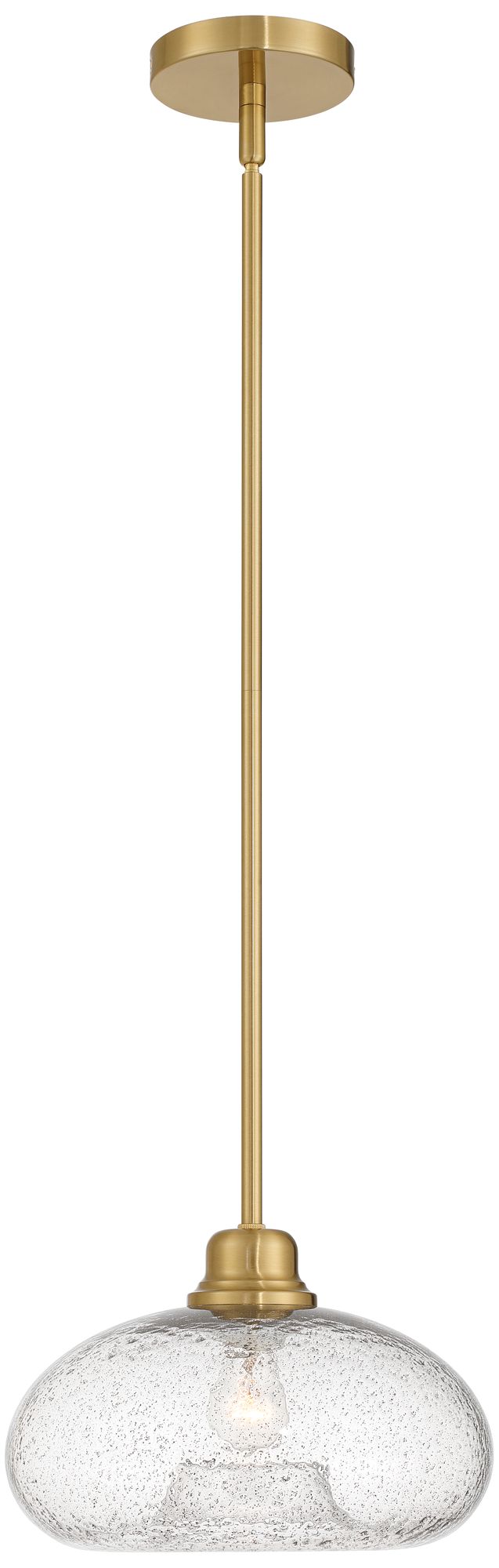 Image 7 Possini Euro Vacquer 11" Wide Soft Gold and Glass Mini Pendant Light more views