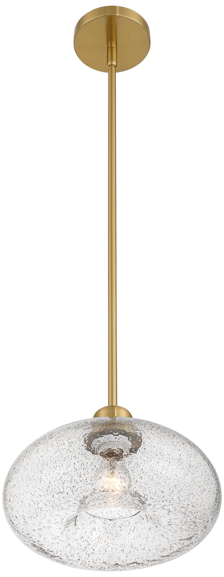 Possini Euro Vacquer 11" Wide Soft Gold and Glass Mini Pendant Light in scene