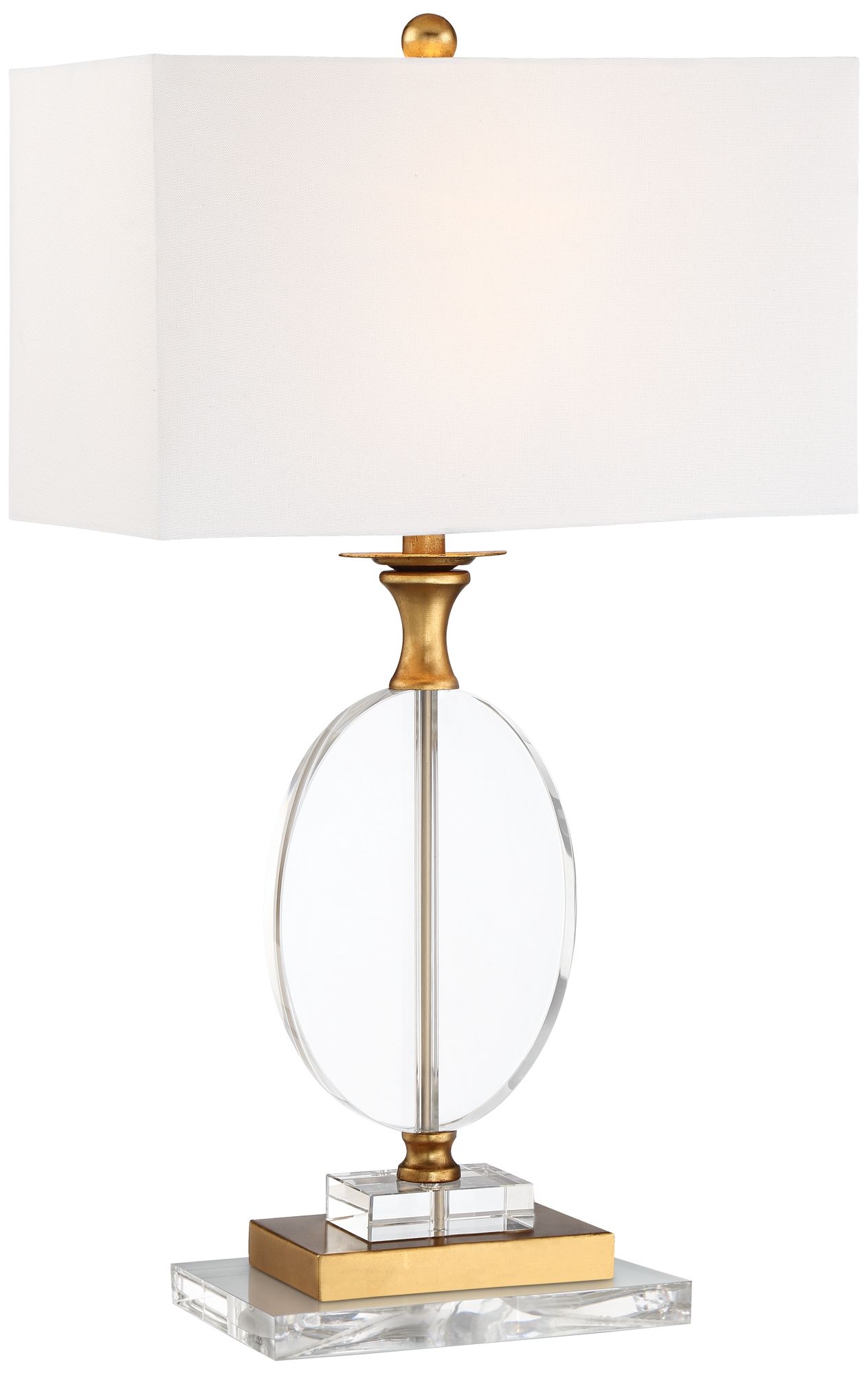 Possini Euro Valerie 28" Crystal Gold Table Lamp with Riser
