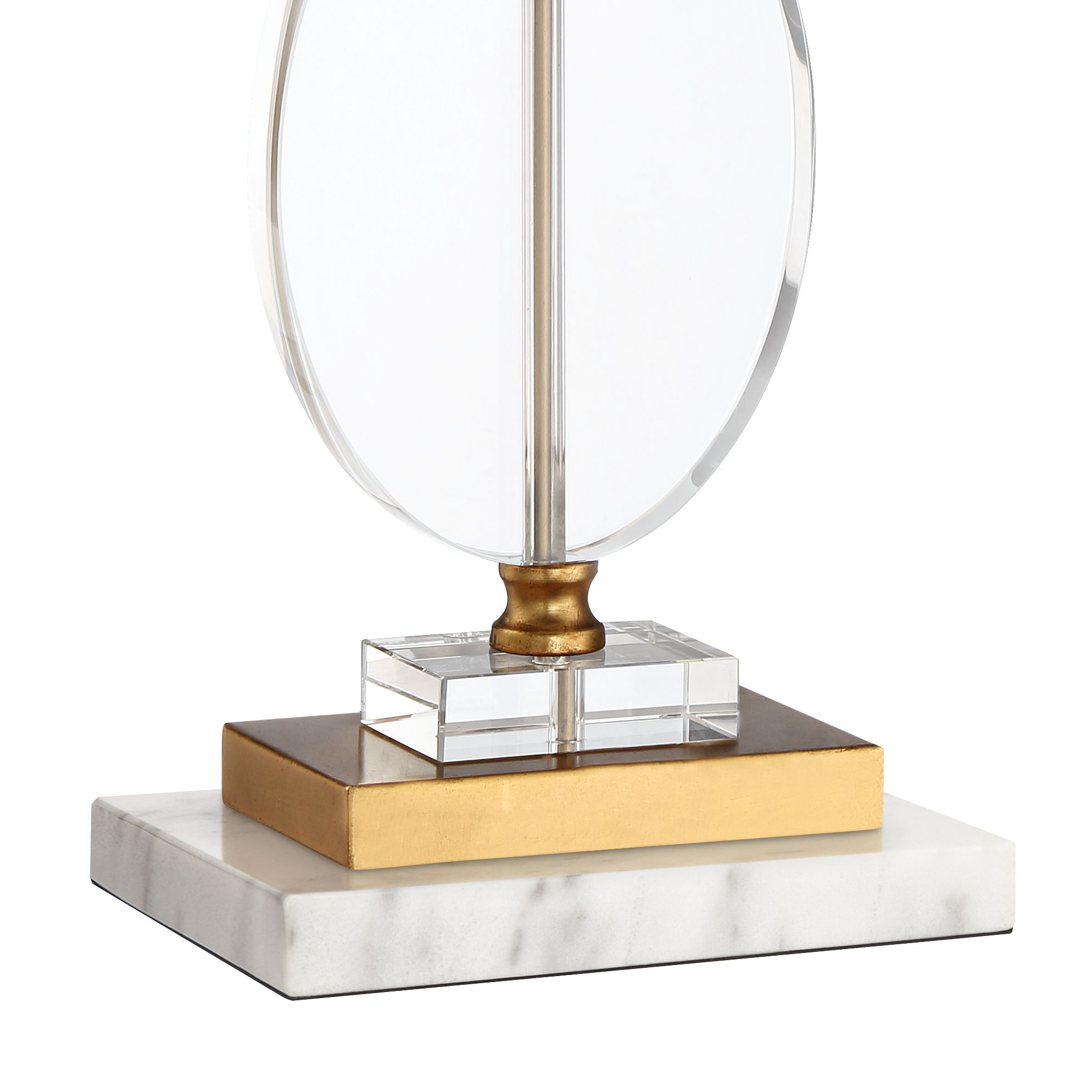 Image 5 Possini Euro Valerie 28" Crystal Lamp with White Marble Riser more views