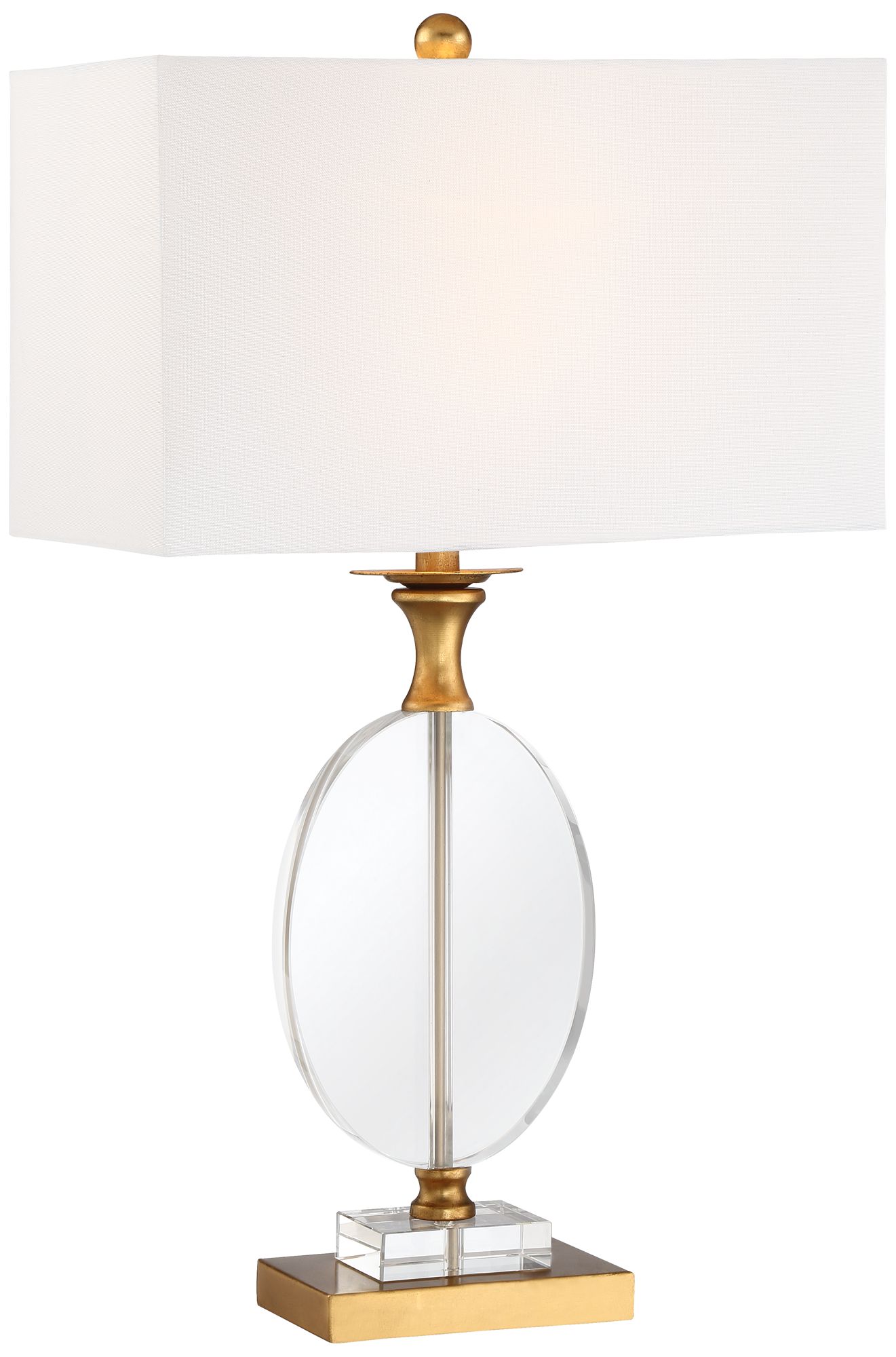 Image 3 Possini Euro Valerie 28" Modern Gold Clear Crystal Table Lamp