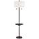 Possini Euro Valet 66 1/2" Bronze Tray Table USB Floor Lamp