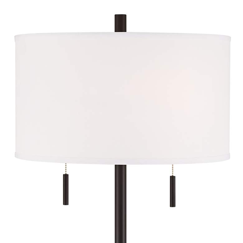 Image 3 Possini Euro Valet 66 1/2" Bronze Tray Table USB Floor Lamp more views