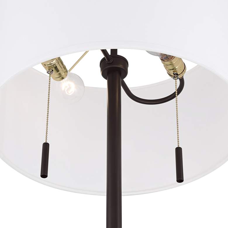 Image 4 Possini Euro Valet 66 1/2" Bronze Tray Table USB Floor Lamp more views