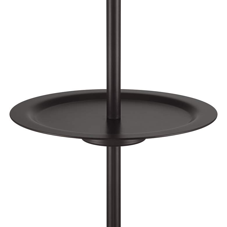 Image 7 Possini Euro Valet 66 1/2" Bronze Tray Table USB Floor Lamp more views