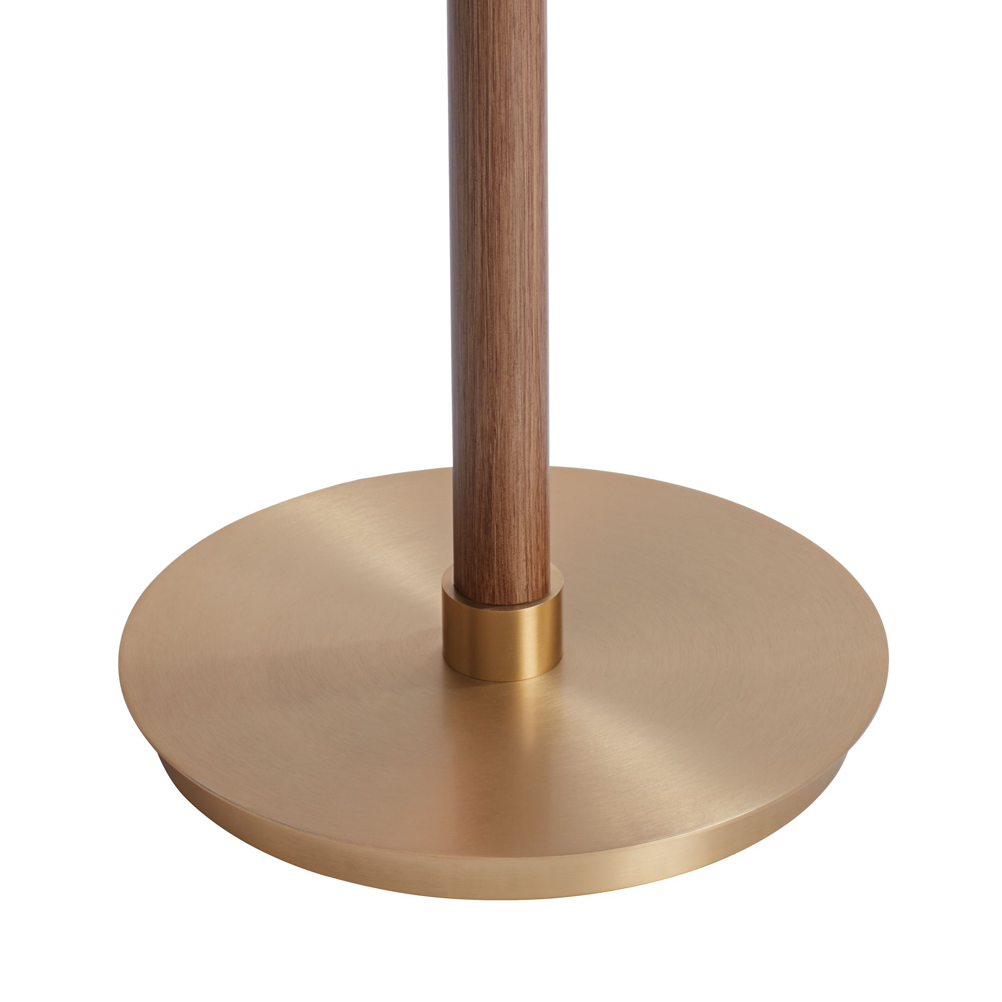 Image 5 Possini Euro Valian 64" High Aged Brass and Wood Finish Floor Lamp more views