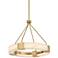 Possini Euro Vana 28 1/2"W Gold and Faux Alabaster LED Ring Chandelier