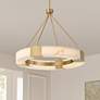 1_Possini Euro Vana 28 1/2"W Gold and Faux Alabaster LED Ring Chandelier