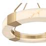 3_Possini Euro Vana 28 1/2"W Gold and Faux Alabaster LED Ring Chandelier more views