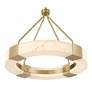 4_Possini Euro Vana 28 1/2"W Gold and Faux Alabaster LED Ring Chandelier more views